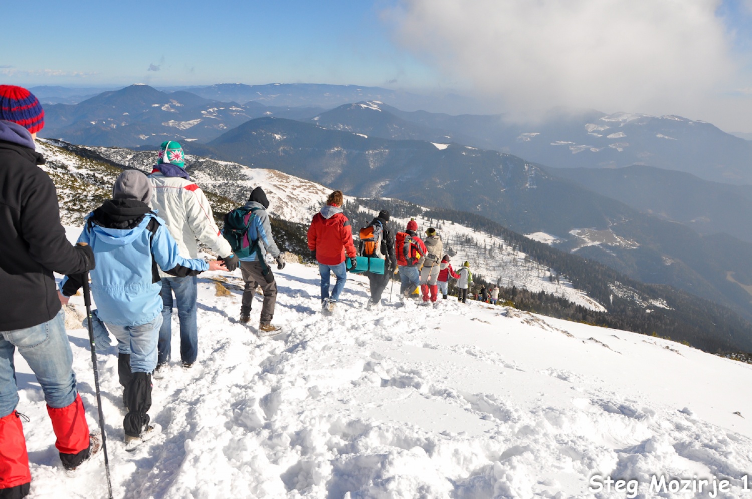 Spust nazaj proti koči na Loki