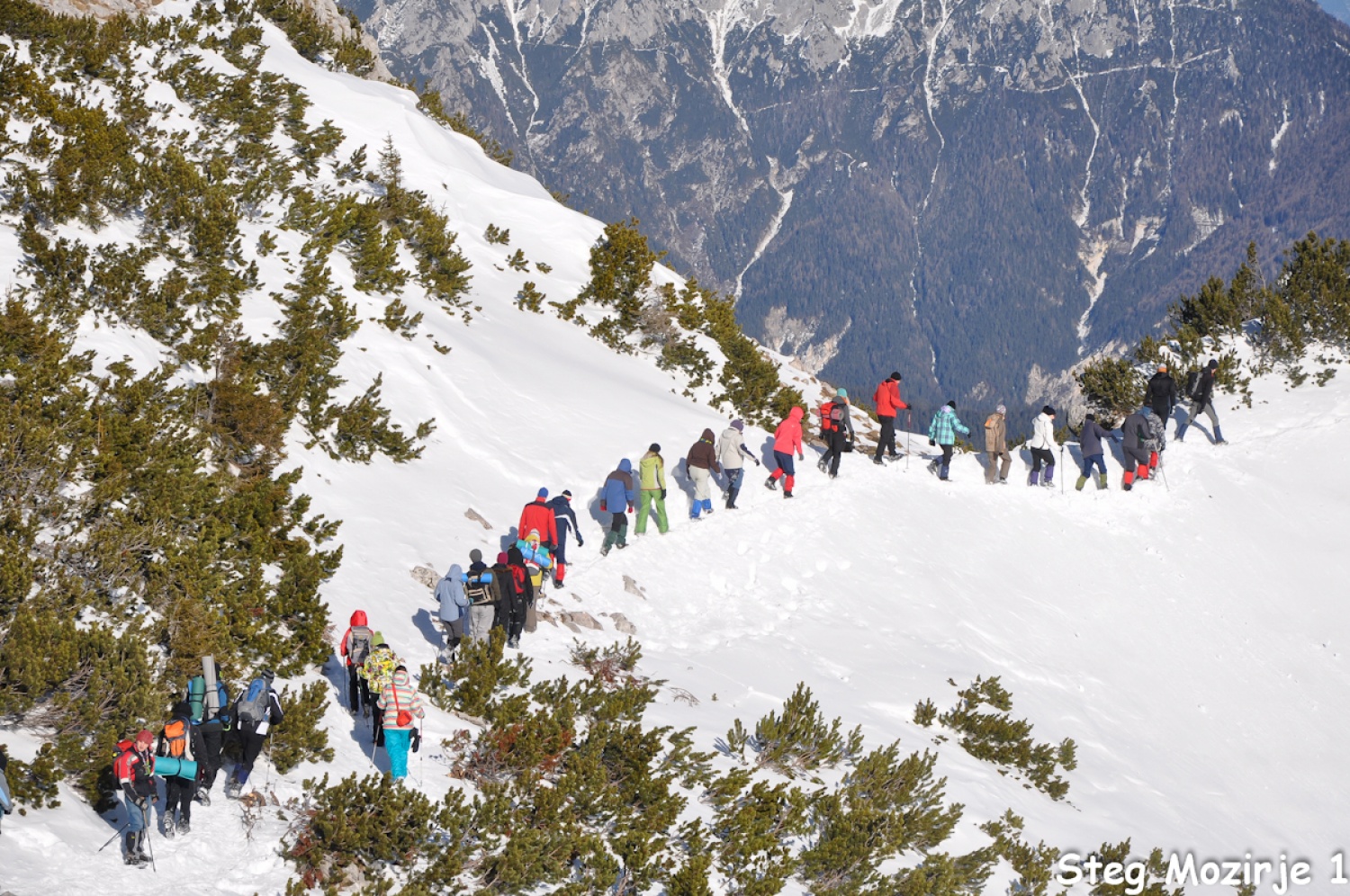 Še zadnji pohod čez greben, nato spust do koče