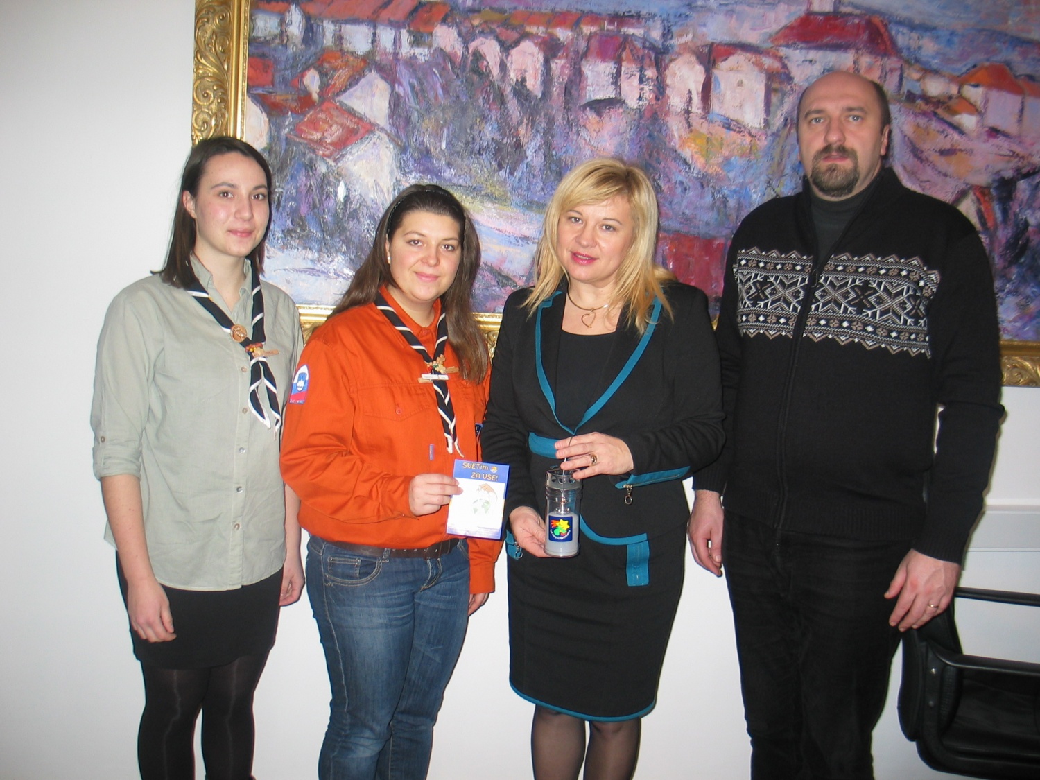 Obisk metliške županje