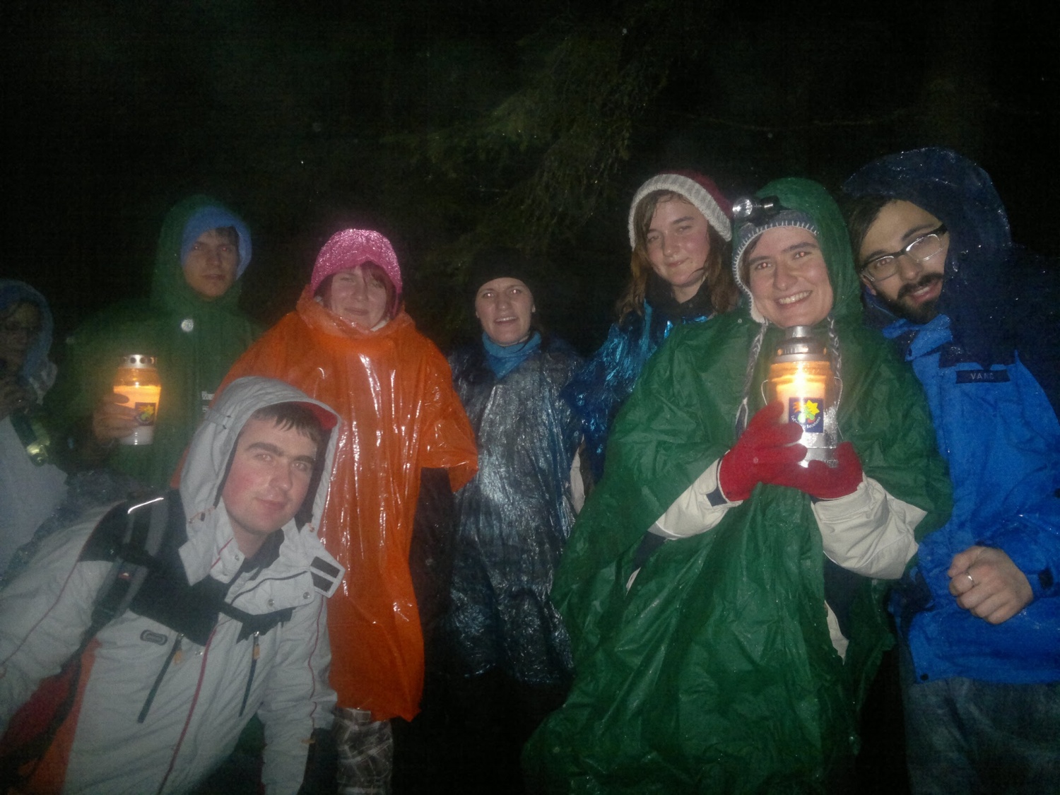 Vmesni postanek na poti za poziranje :)