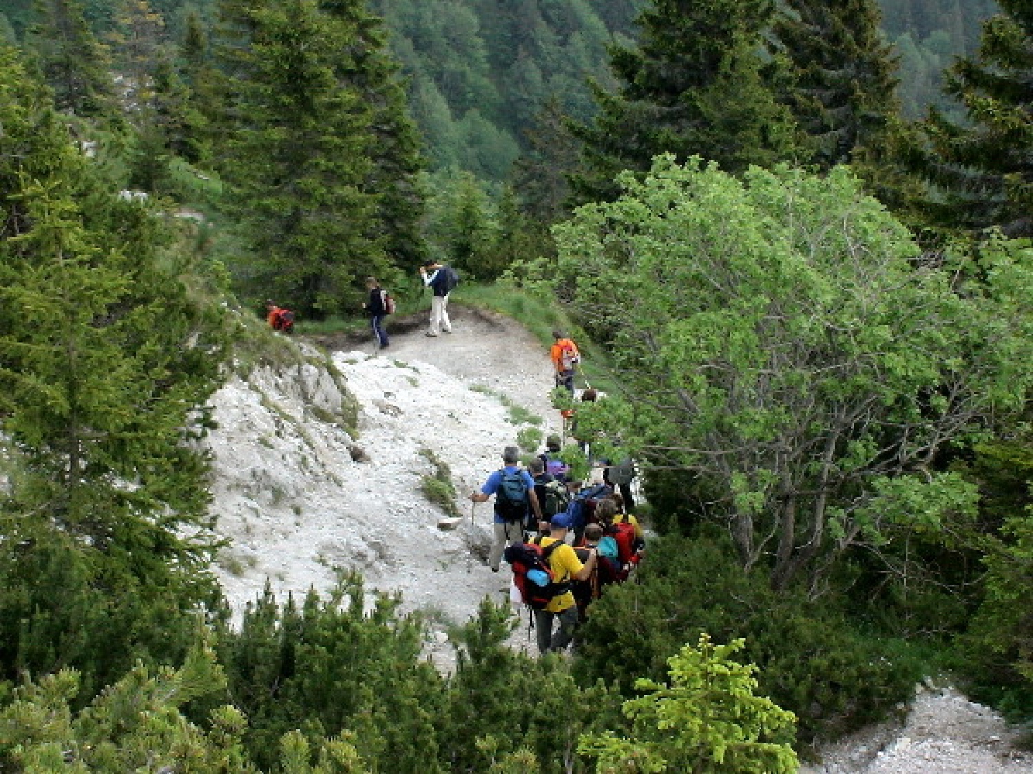 OD VZPONA NA VRH, MAŠA IN SPUST V DOLINO