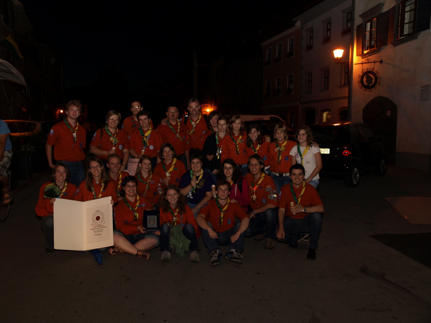 Na slavnostni prireditvi, ki je bila v četrtek, 30. junija 2011, sta priznanje za 20-letno kvalitetno, širše družbeno in izjemno celostno delovanje na področju vzgoje v imenu skavtov prejeli stegovodji Klara Pisk in Jernej Bernik.