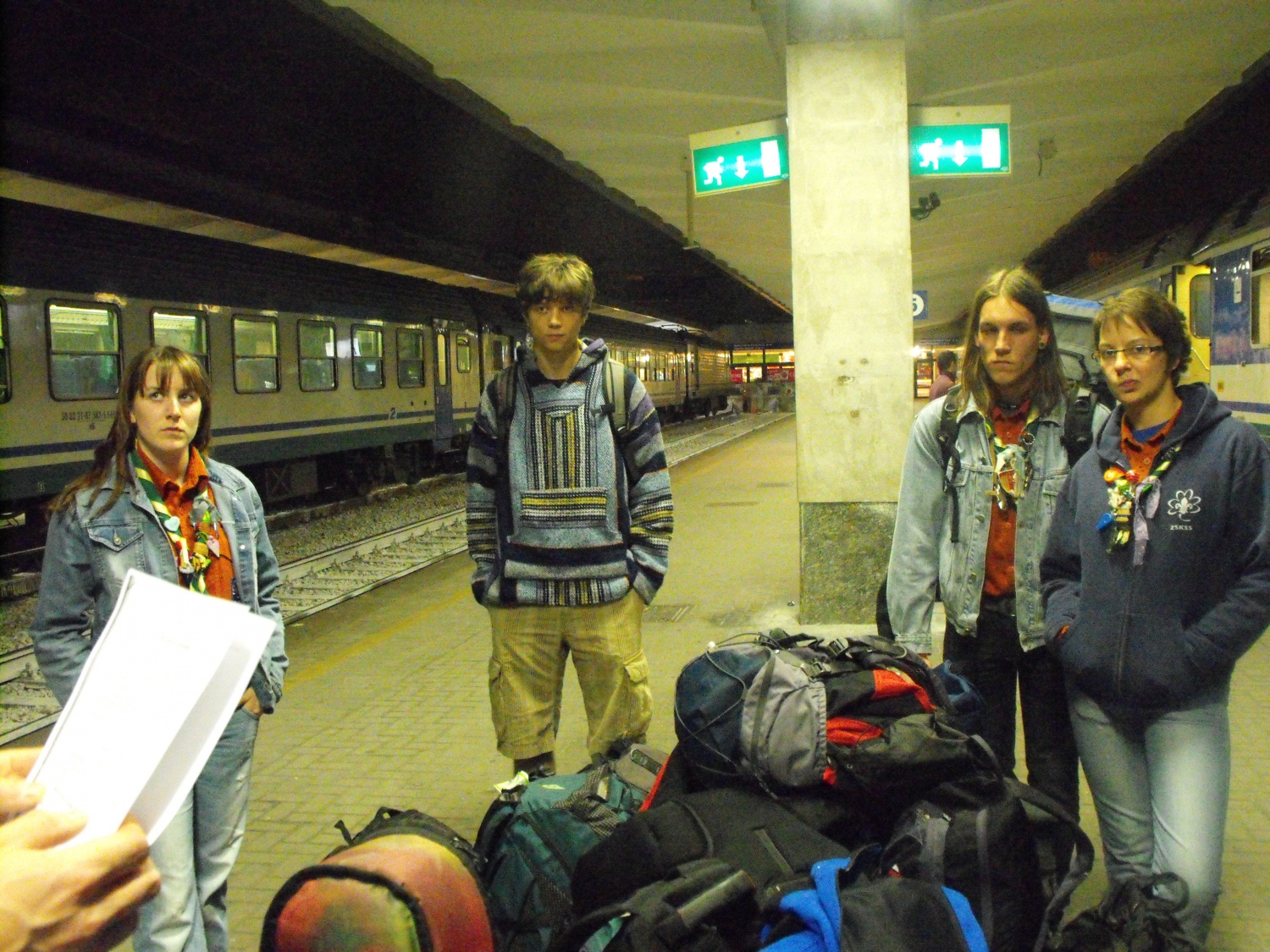 na železniški postaji v Trstu