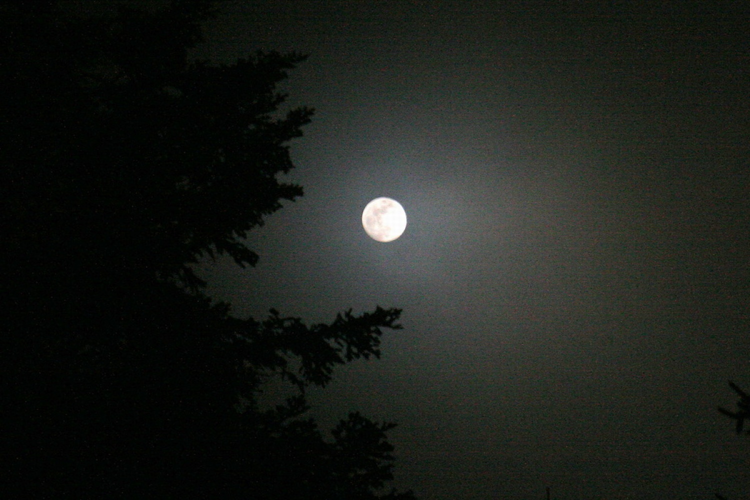 3. Pri koči na Črnem kalu nas je prvič pozdravila luna.