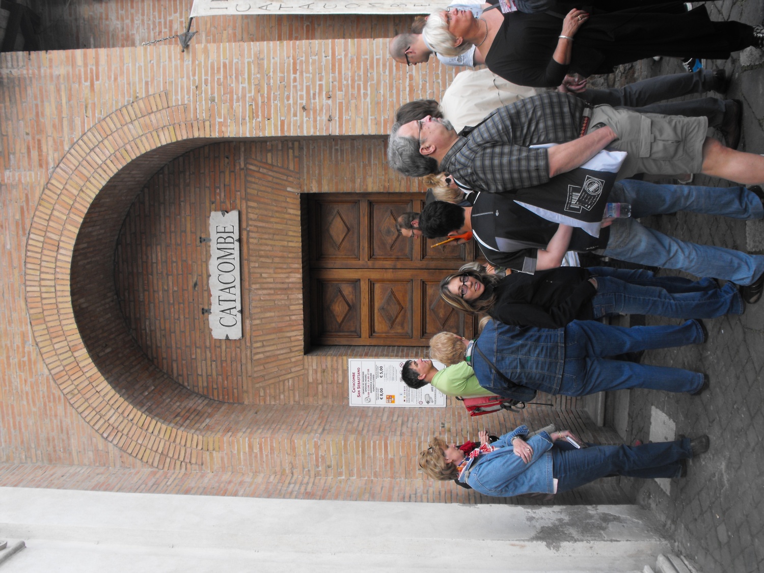 vhod v katakombe sv. Sebastjana