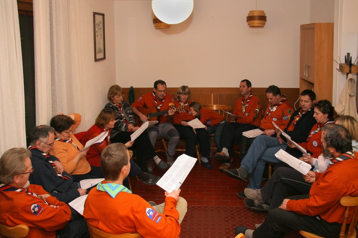 Zvečer smo prepevali