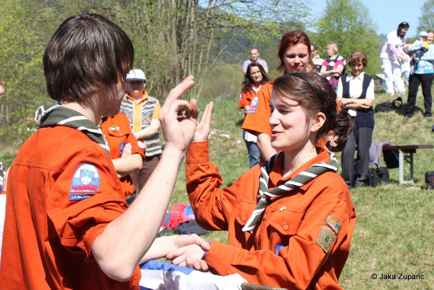 Čestitam! Sprejeta si v veliko skavtsko družino