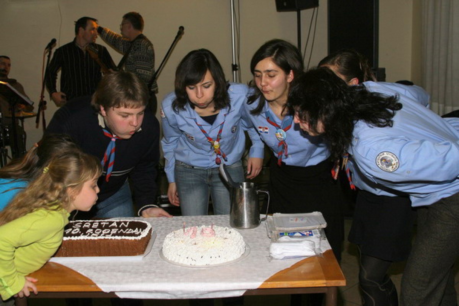 Obisk na praznovanju 10 letnice katoliških skavtov v Jarmini