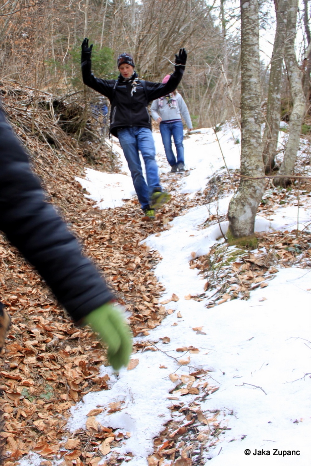 Vedno pestre in zanimive skavtske dni, po domače kar zimovanje, smo pričeli v petek 28.1. ob 20h s prijetno eno urno vožnjo s kombijem do naše izbrane destinacije v bližini Bohinjskega jezera (za poznavalce malo naprej od vasi Češnjica), kjer smo pustili kombi in se peš odpravili naprej.