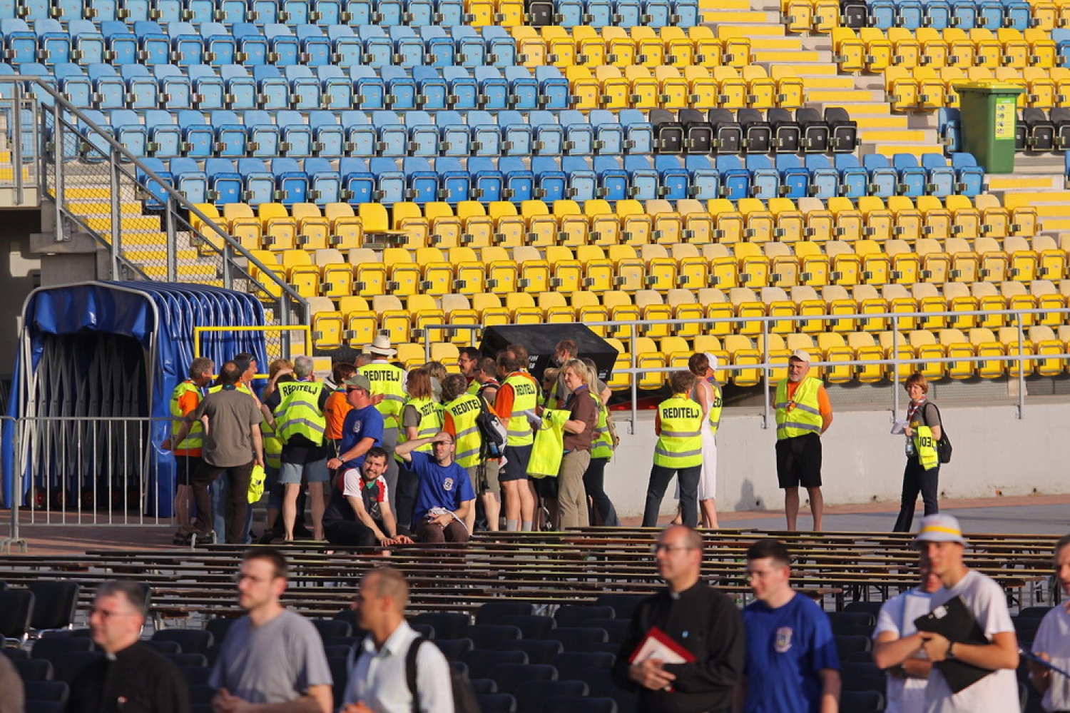 Ogled prizorišča in razdelitev delovnih mest