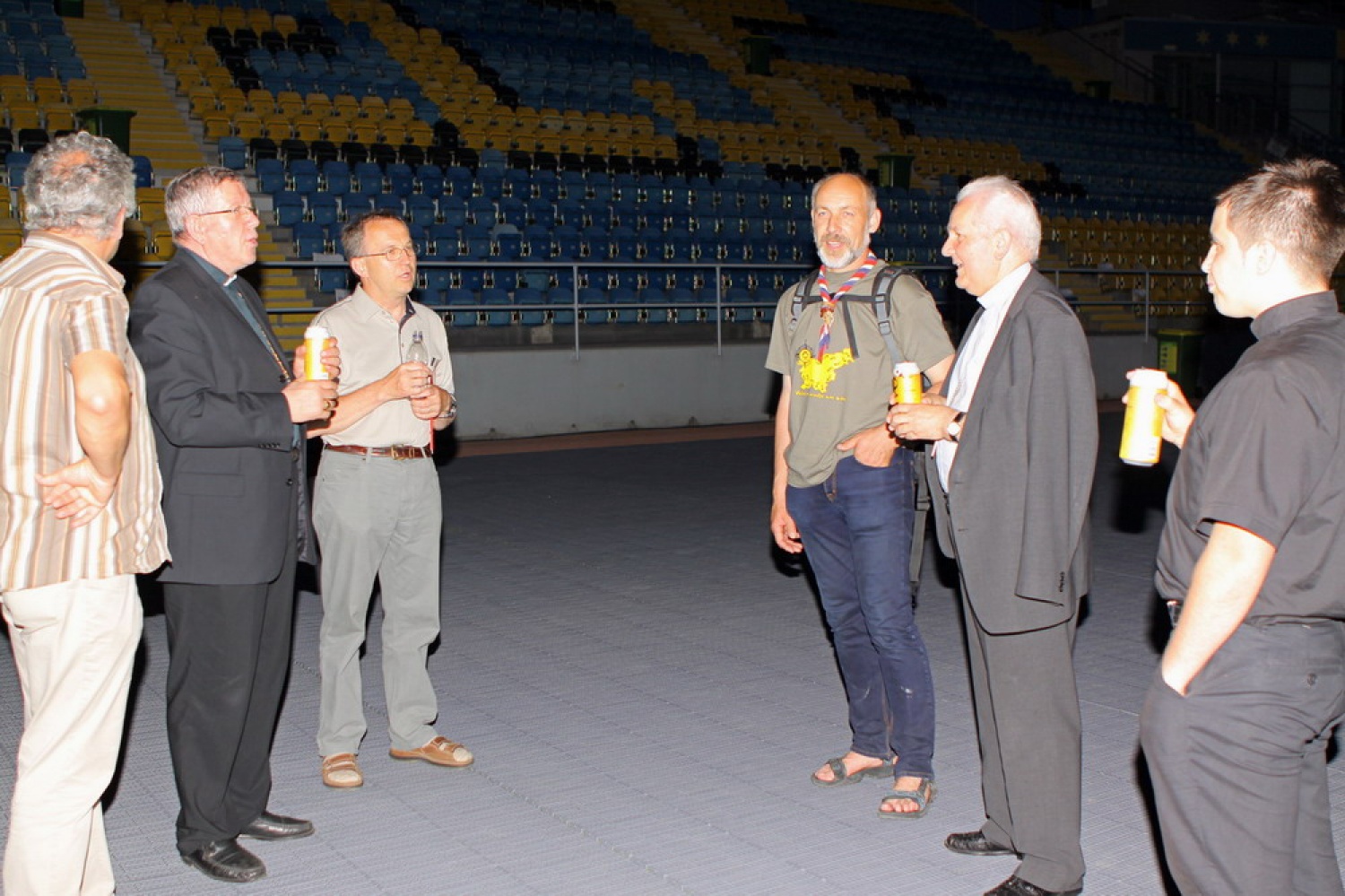 Večerno srečanje z beograjskim nadškofom Stanislavom Hočevarjem in banjaluškim škofom Franjem Komarico