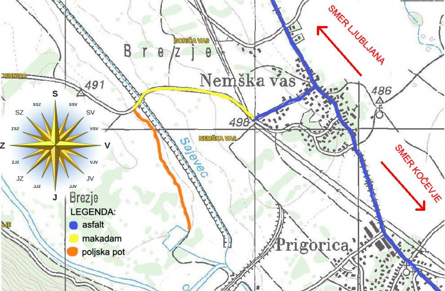 Zemljevid poti do obletnice