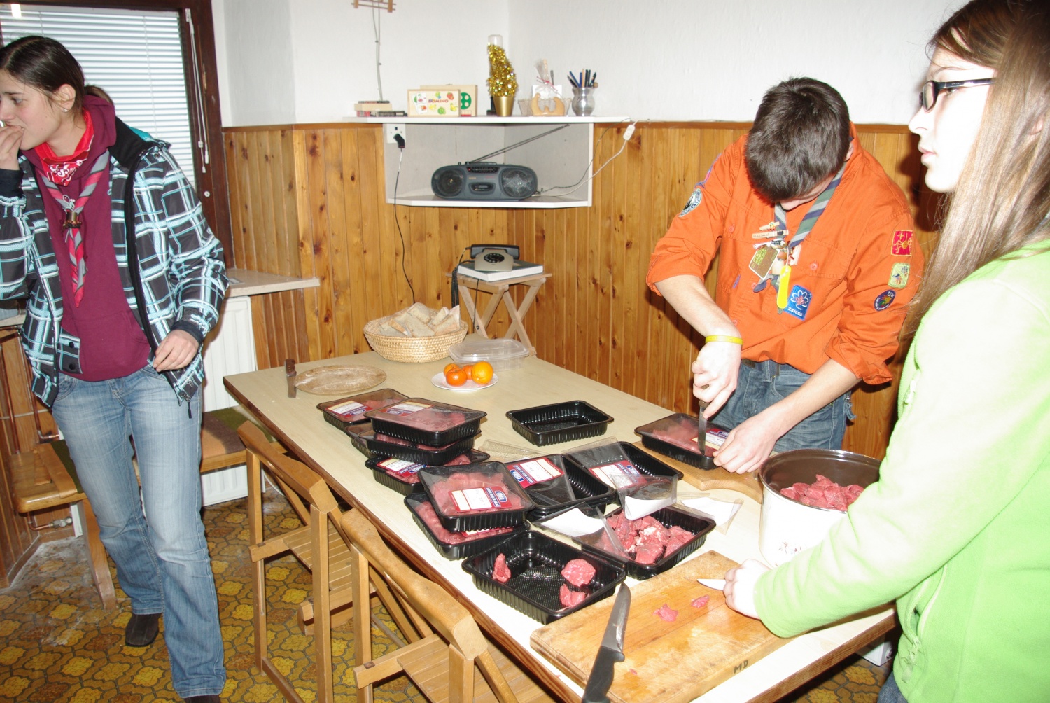 8. januarja je na Prežganju potekal Zagrizi - srečanje ljubljanske regije.
Na srečanju smo se voditelji spomnili na slovensko besedo in običaje.
Dopoldne smo se na delavnicah učili različnih spretnosti (dražgoški kruhki, pritrkavanje, družabne igre, ognji).
Sledilo je kosilo - čisto ta pravi golaž.
Po kosilu smo spoznavali različna narečja in jih predstavili s pesmijo in narečnimi besedami.
Zaključili pa smo z nekaj družabnimi kmečkimi igrami.
Lep dan je bil.