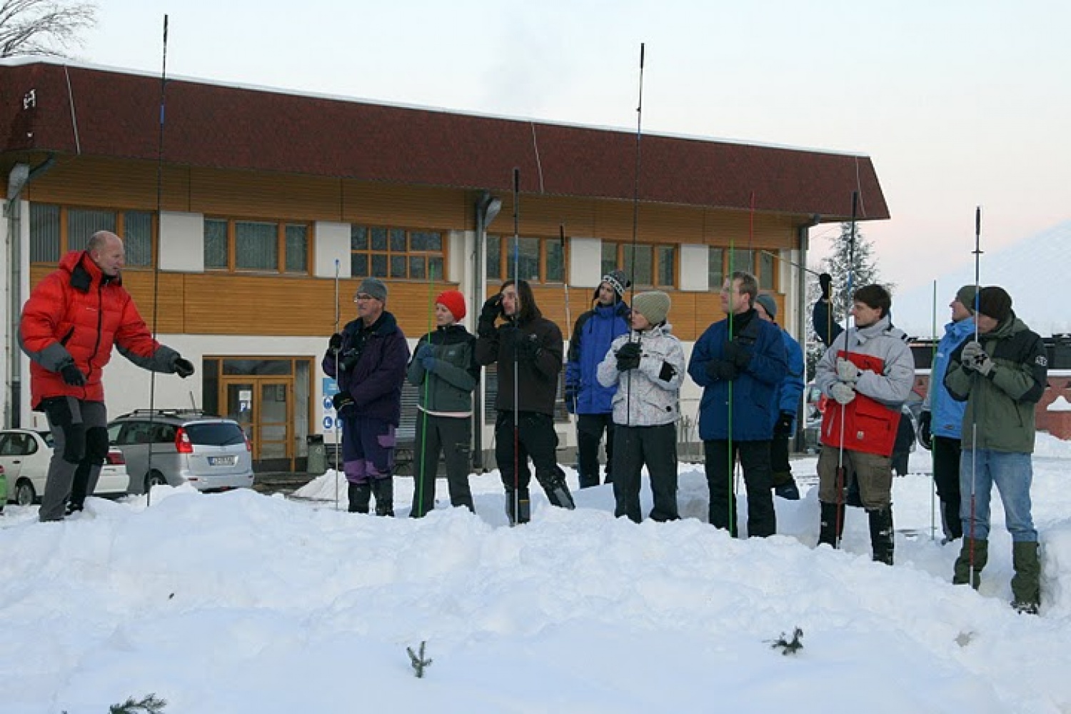 Sondiranje za točno določitev zasutega