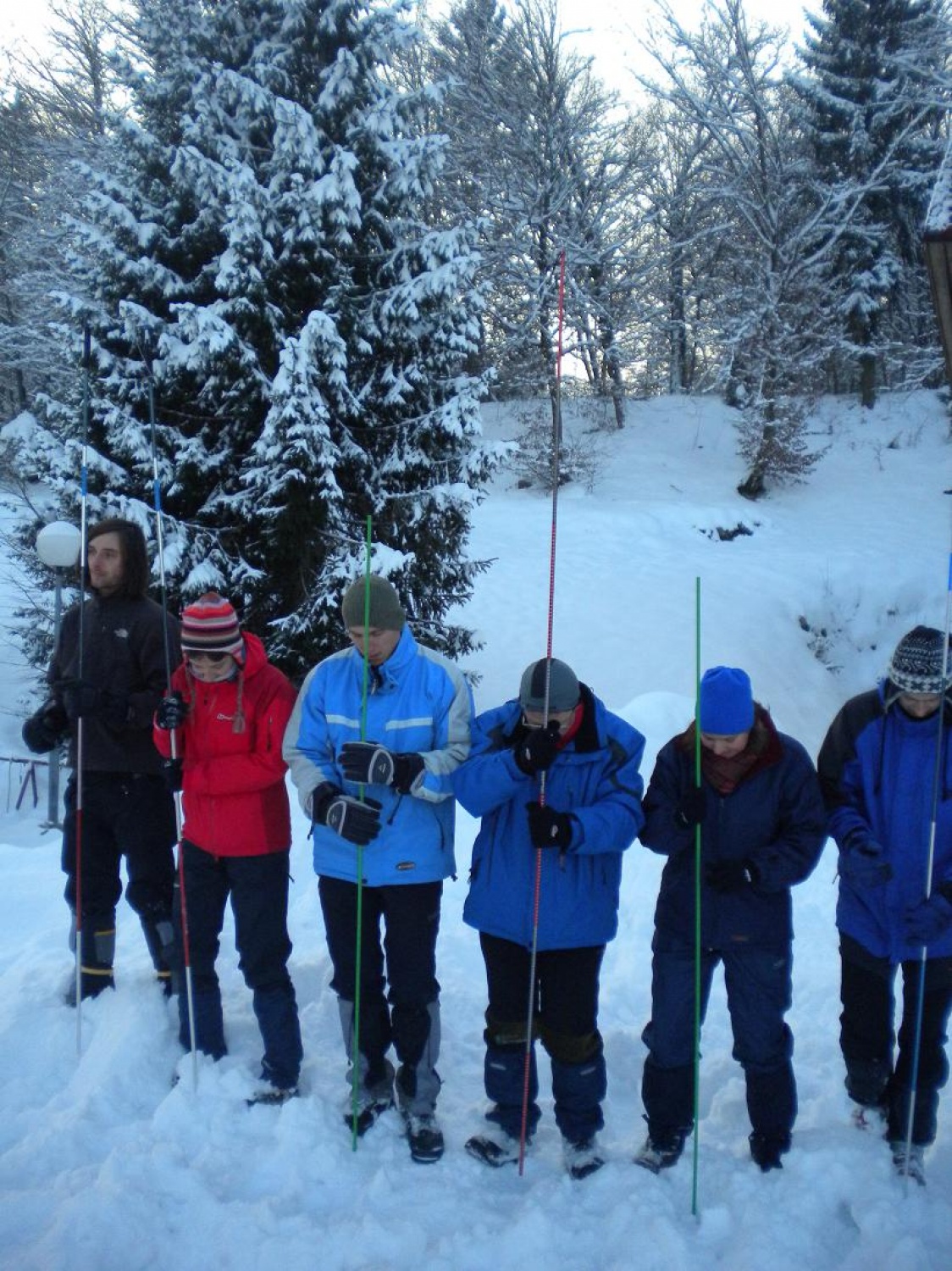 Sondiranje za točno določitev zasutega