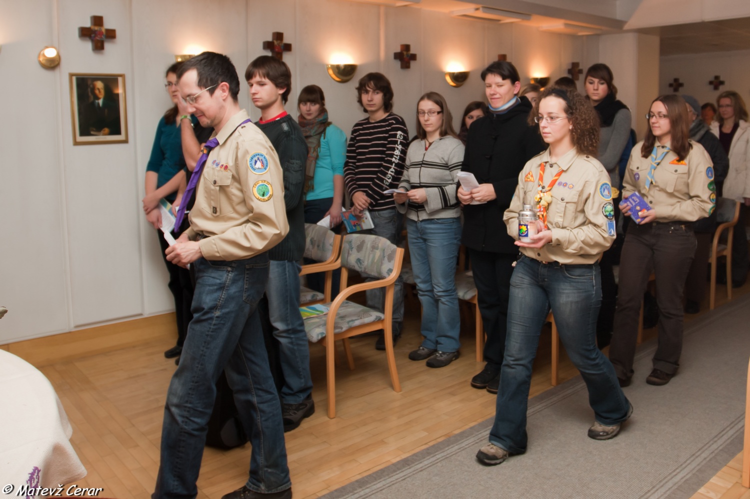Uradni sprejemi luči miru iz Betlehema, ki so se vrstili od prihoda Luči v Slovenijo, so se zaključili z mašo v kapeli Kliničnega centra.