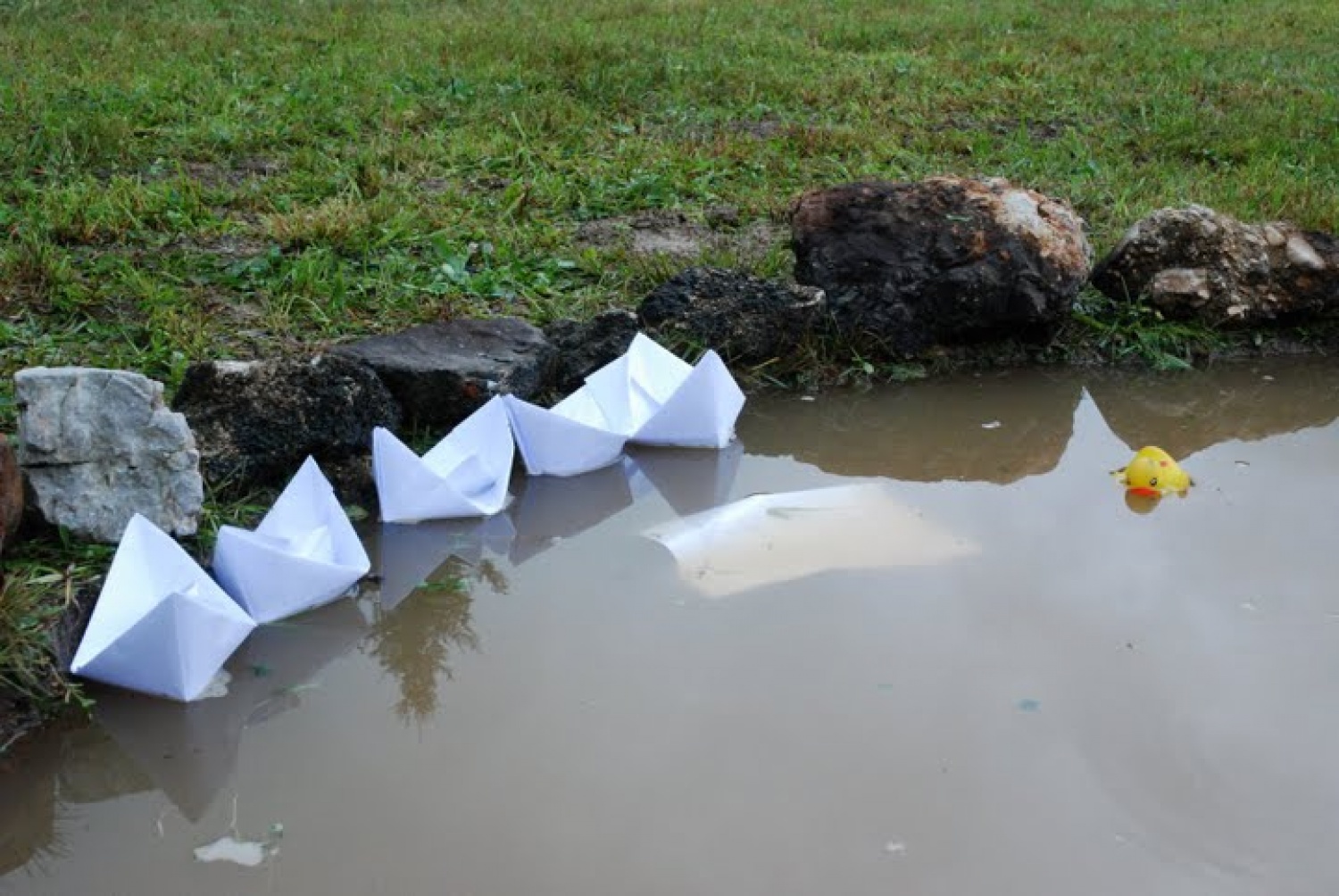 barčica po morju plava