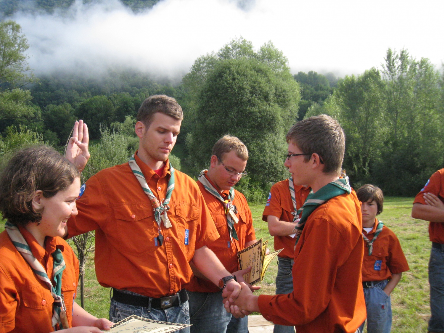podelitev veščine našemu kolesarju