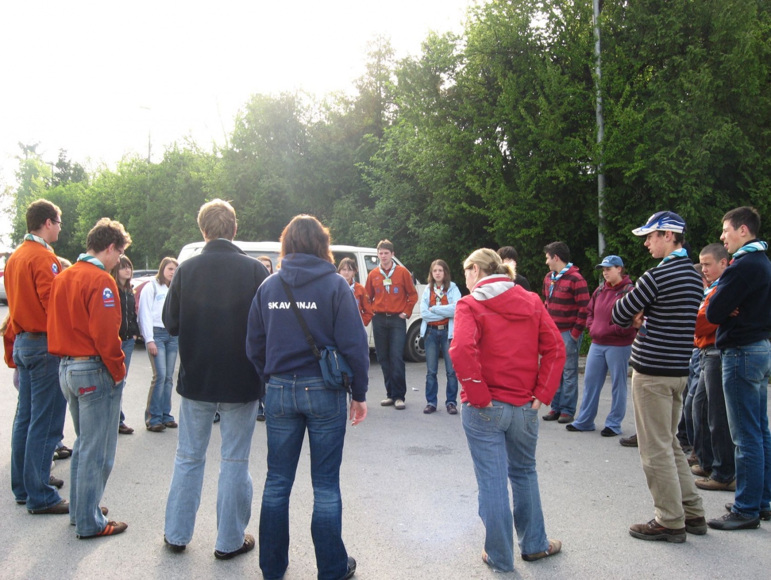 Zbor pred začetkom akcije