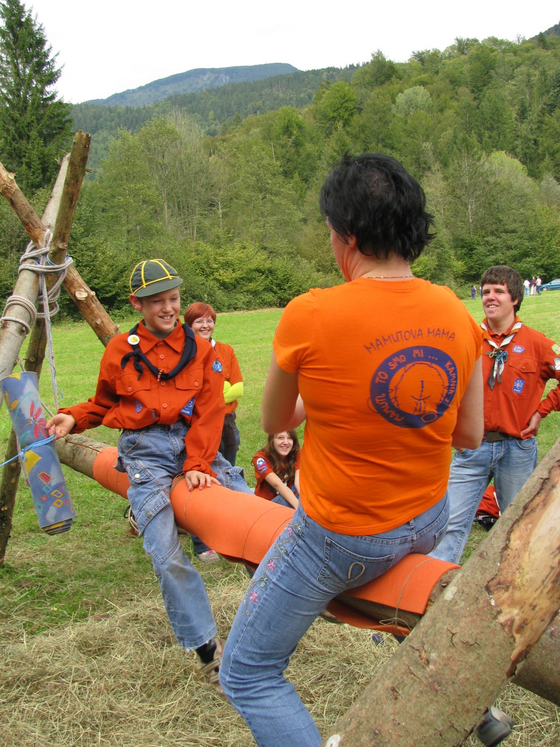 boj med mamo in sinom