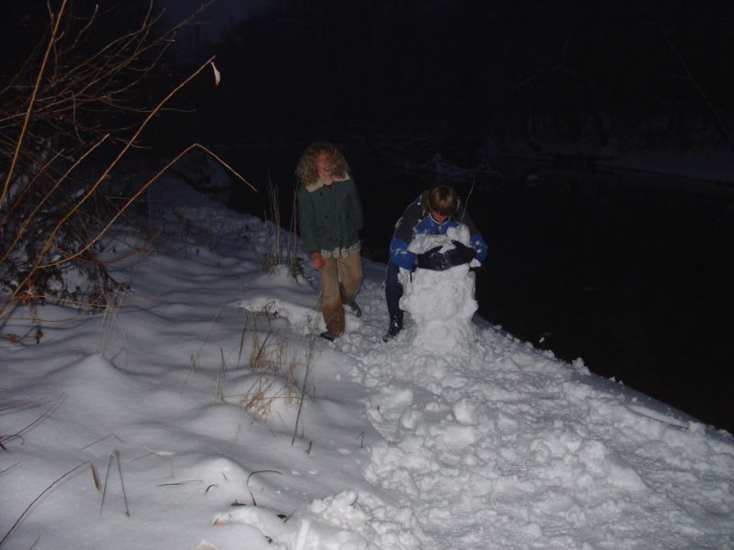 drugi so rajši delali snežaka