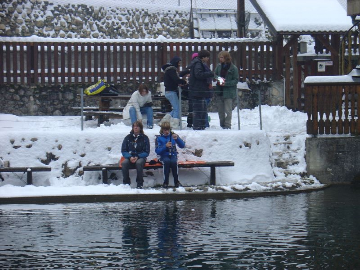 začetna pozicija (kjer smo ujel le prvo ribo)