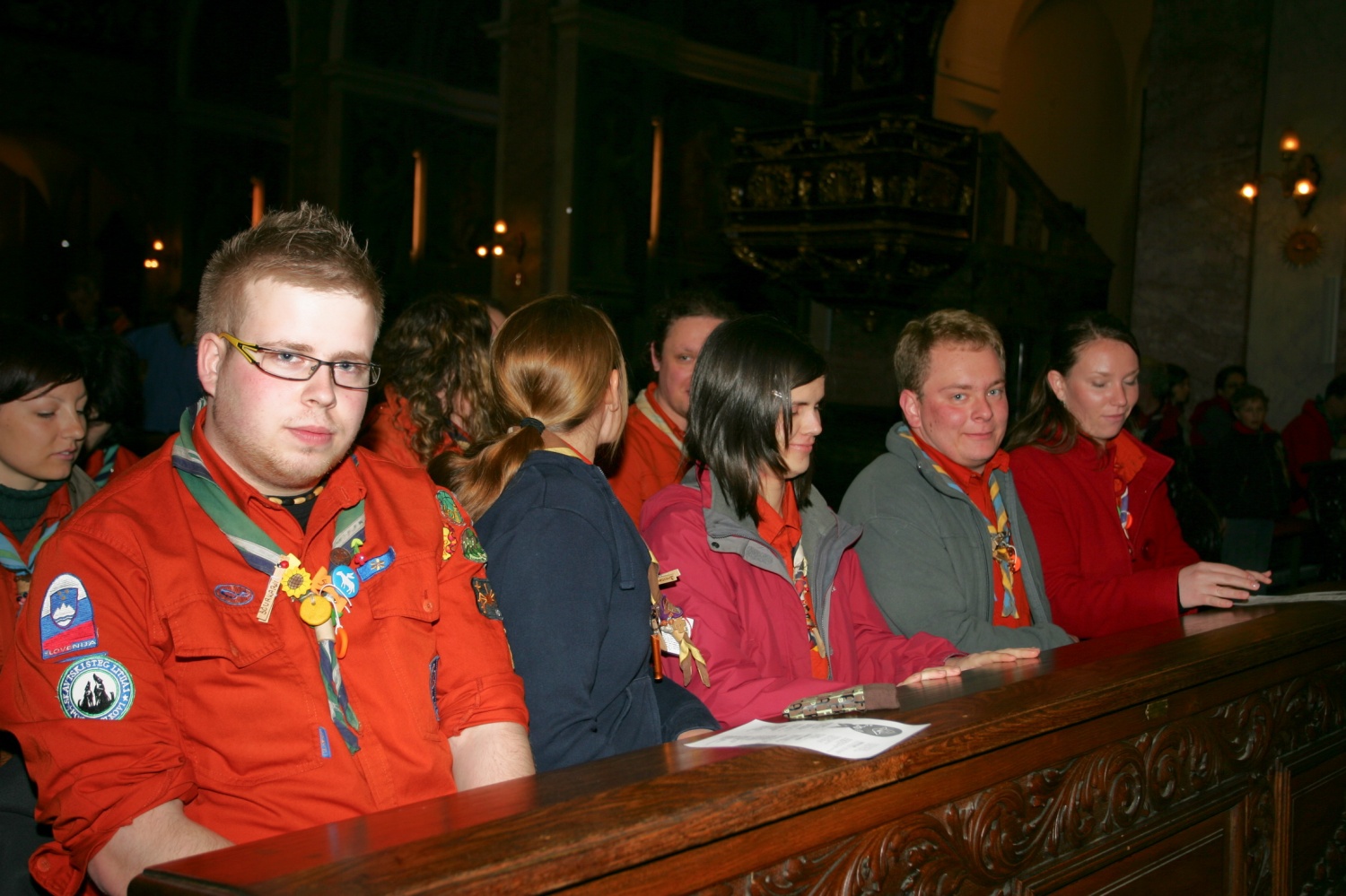 Fotoutrinki svete maše ob 20 letnici ZSKSS v ljubljanski stolnici.