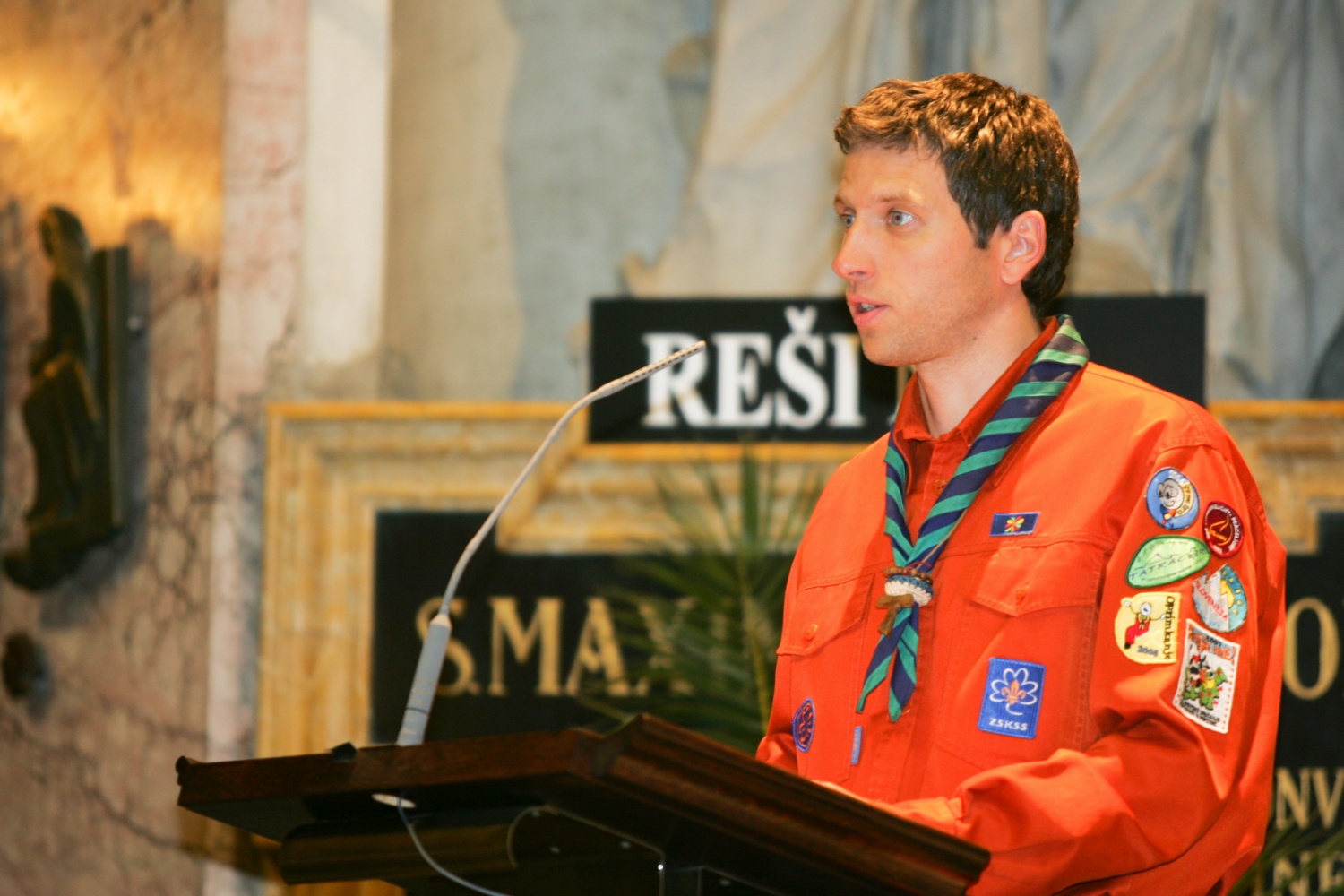 Fotoutrinki svete maše ob 20 letnici ZSKSS v ljubljanski stolnici.