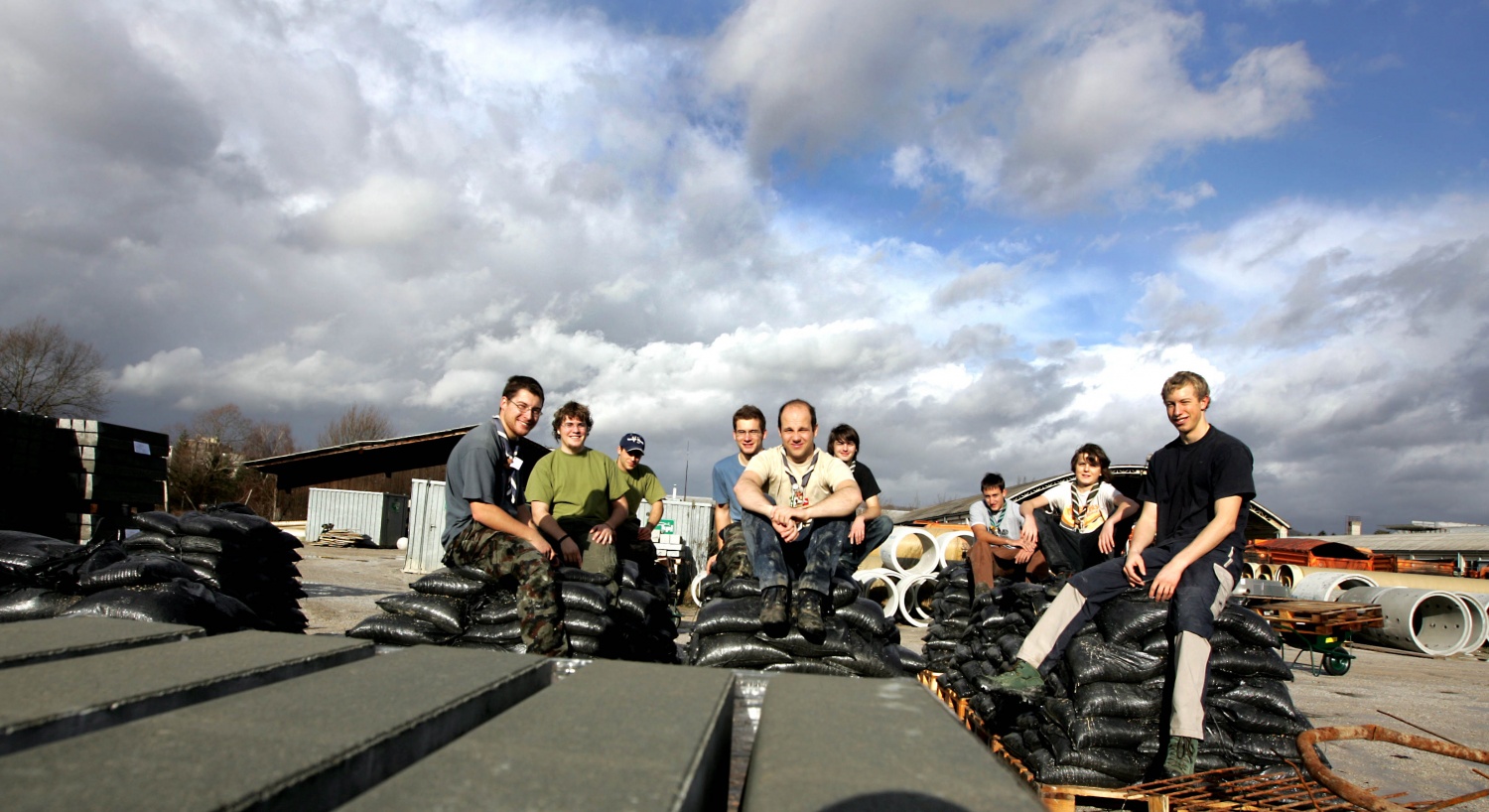 Skupinska slika po koncu akcije