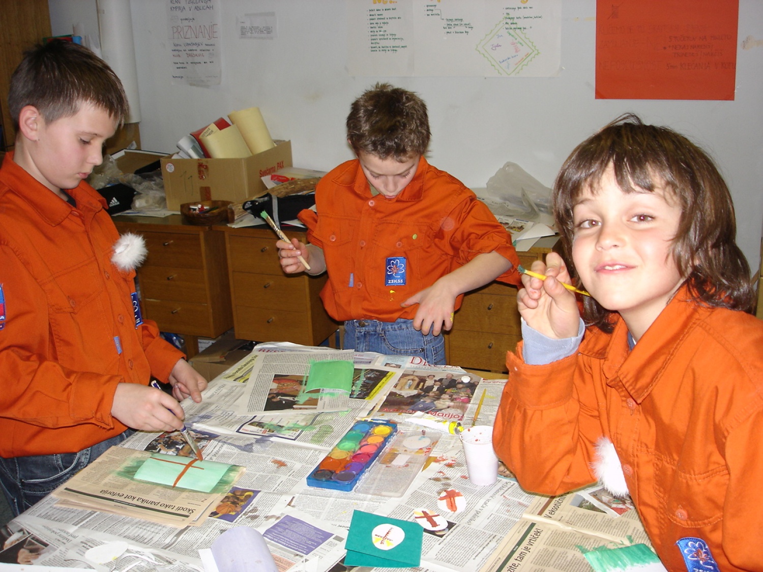 Izdelovanje velikonočnih voščilnic