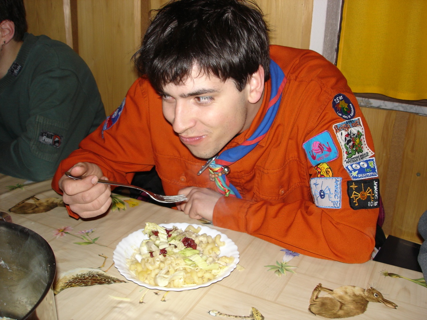 Večerjo smo dobesedno metali vase ...