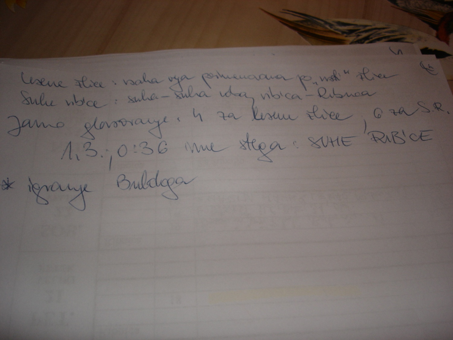 Zgodovinski zapis v zapisniku