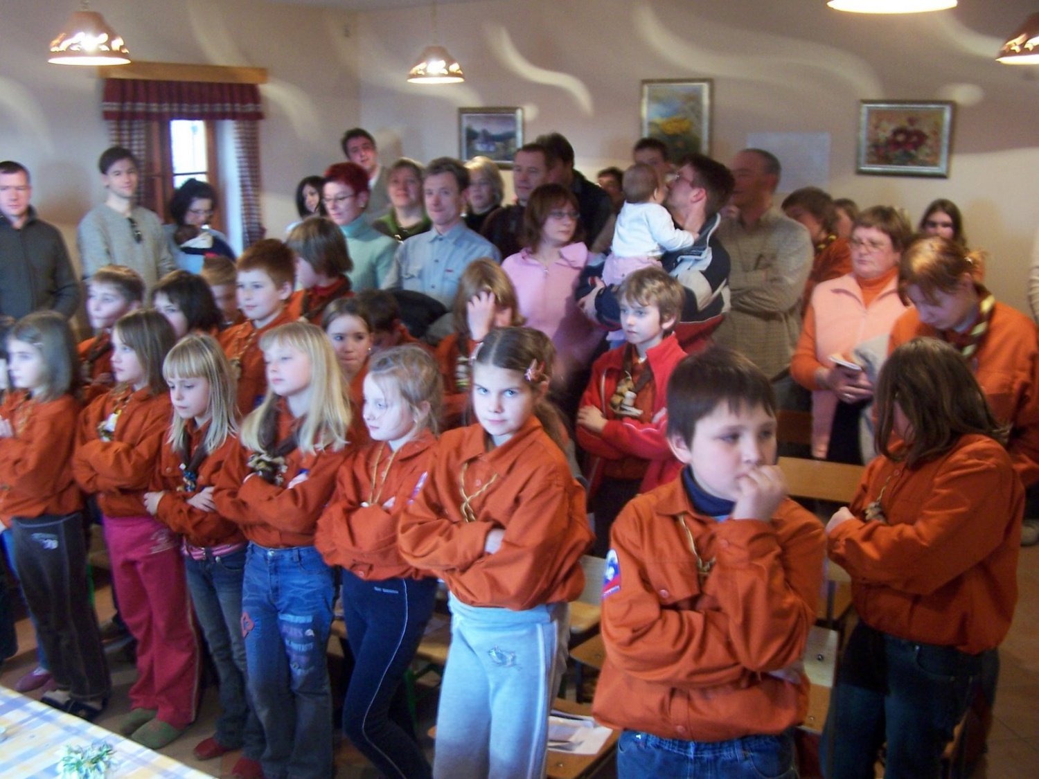 Skupaj s starši pri sveti maši