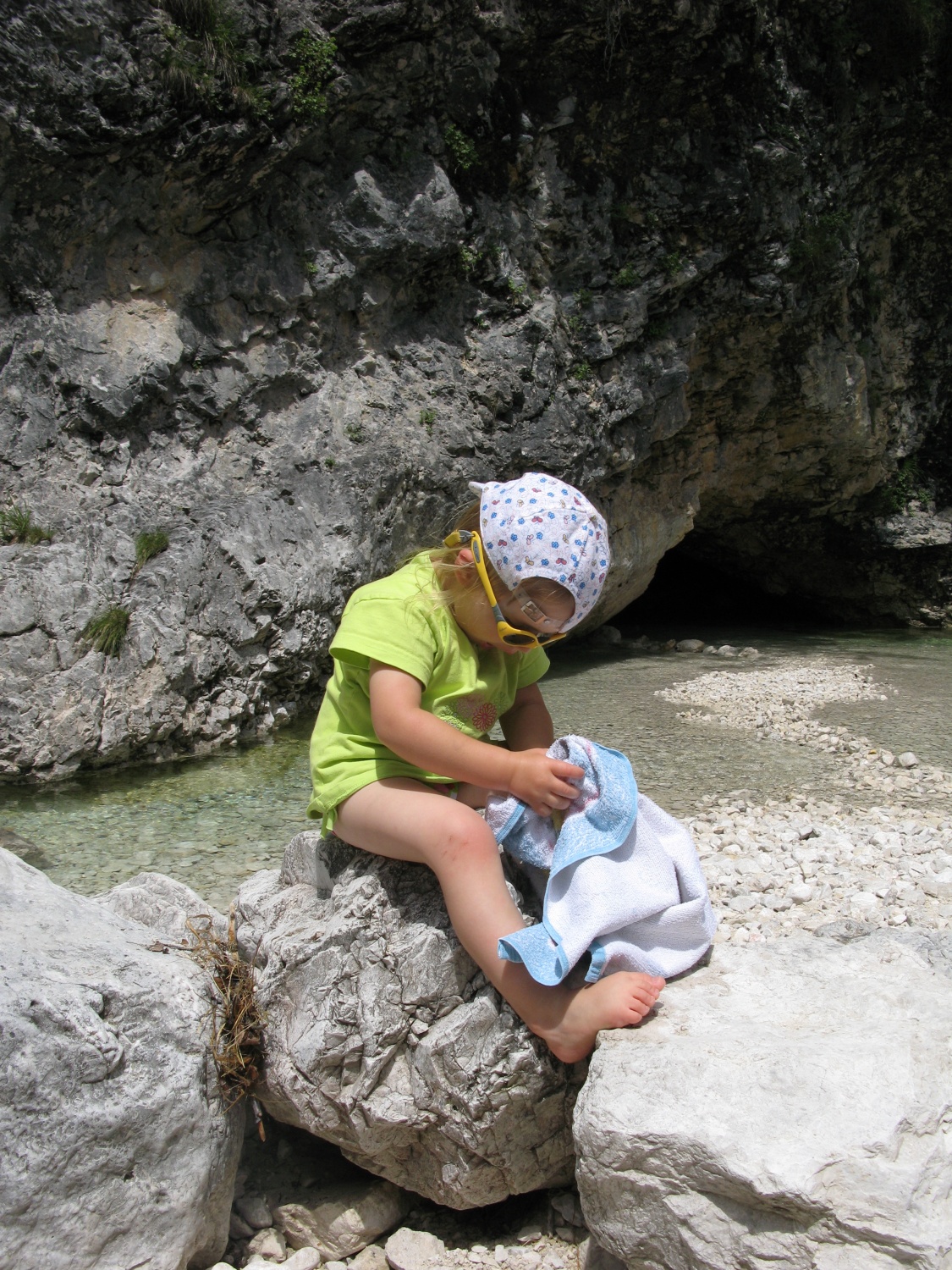 še malce se obrišem