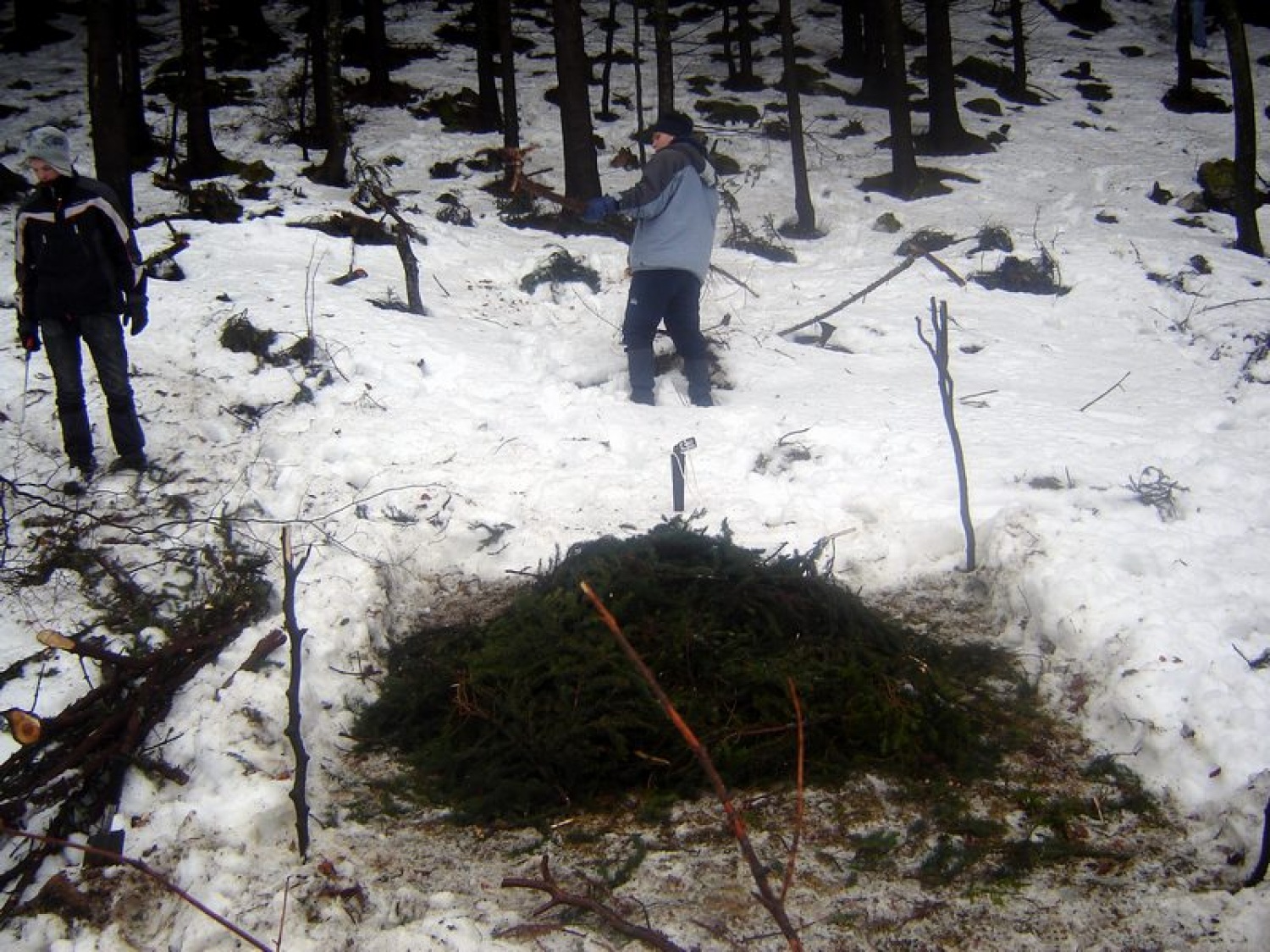 Vzpon na Paški kozjak, postavljanje bivakov, spust nazaj v Vitanje