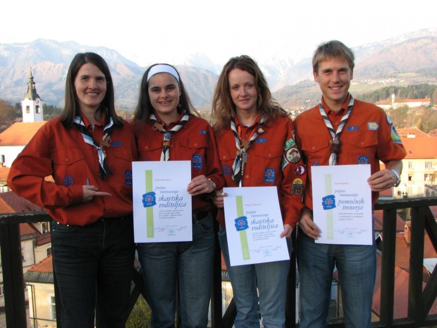 Špela, Erika, Katja, Tomi z imenovanji