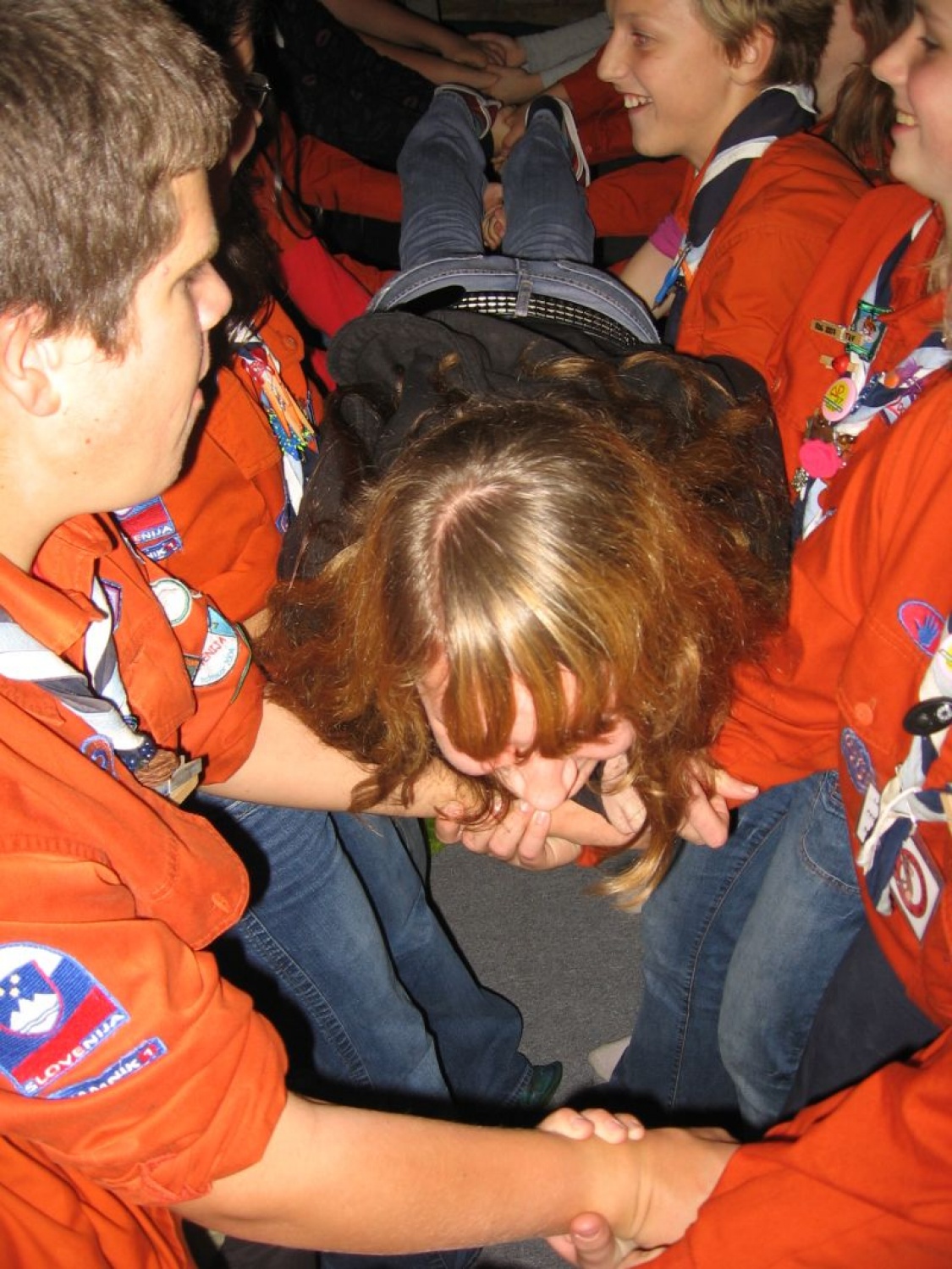 uradni sprejem novincev v četo - tobogan zaupanja