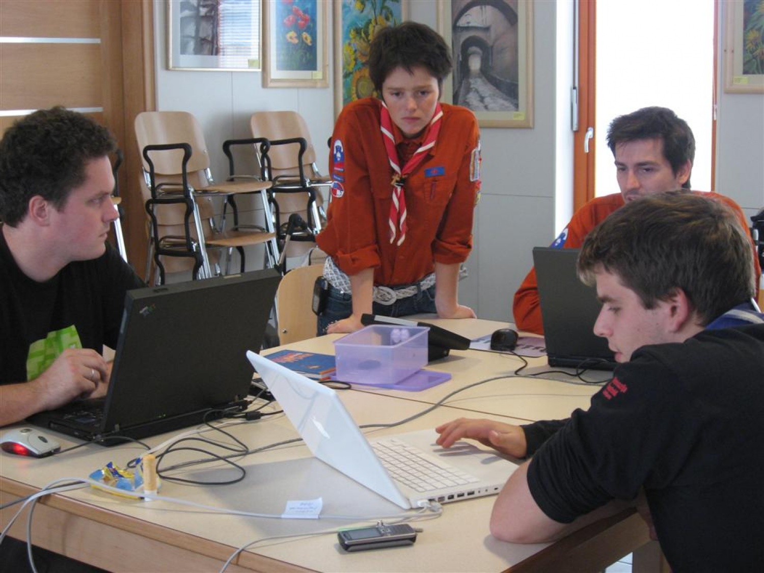 Z Darjo smo iskali možnosti za sodelovanje s Skavtičem.