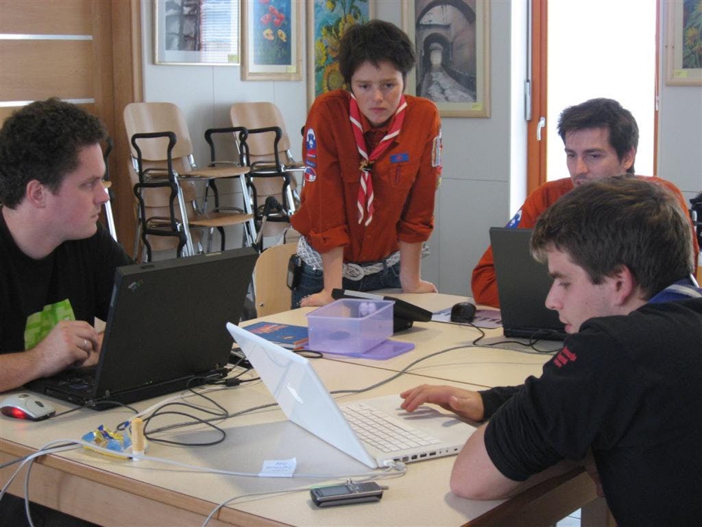 Z Darjo smo iskali možnosti za sodelovanje s Skavtičem.