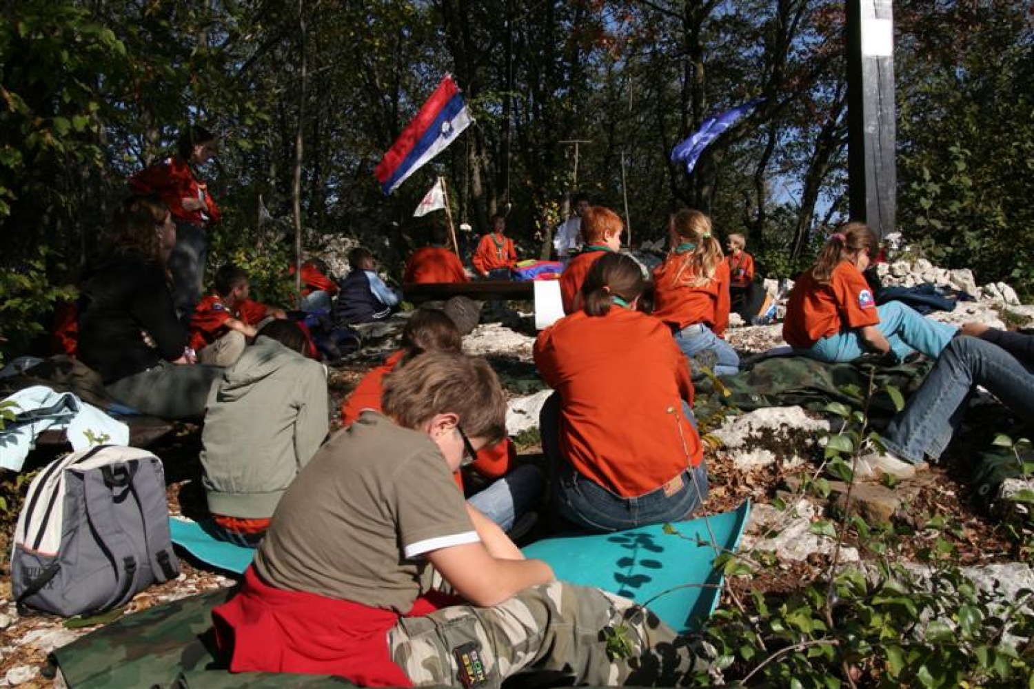 Slike s prehodov in začetka skavtskega leta stega Postojna 1