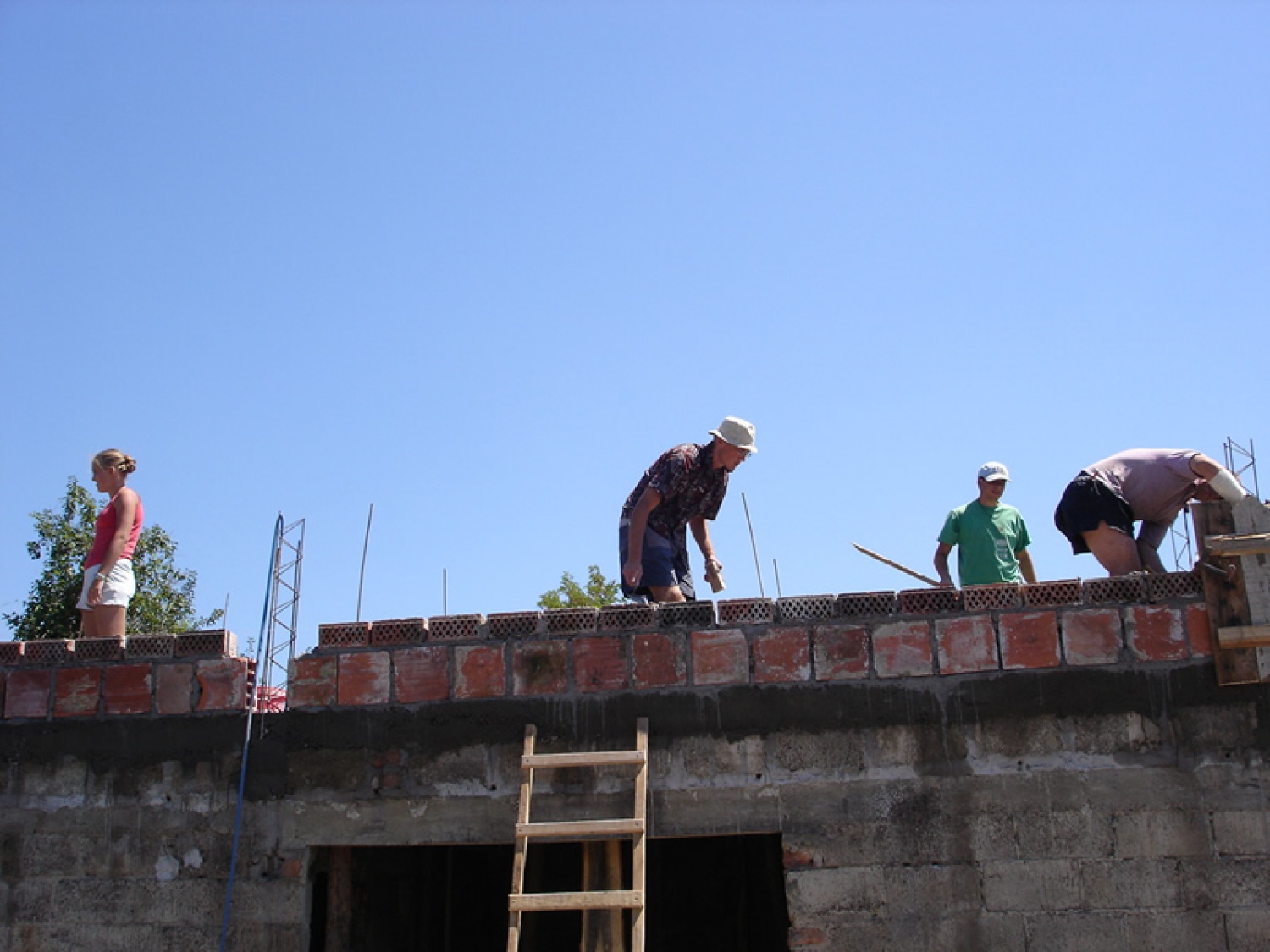 Zaključne faze našega dela na tem objektu.