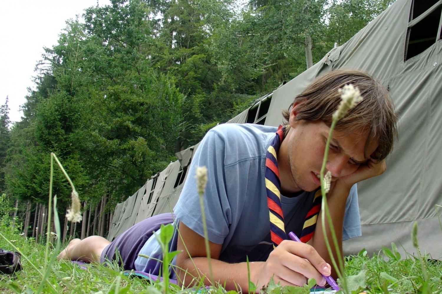 Več kot 60 članov Triglavskega stega se nas je prejšnjo nedeljo, po koncu Kvajdeja zbralo na Suhi pri Predosljah, kjer smo na skupnem taboru štiri dni praznovali 15 let delovanja našega stega.
