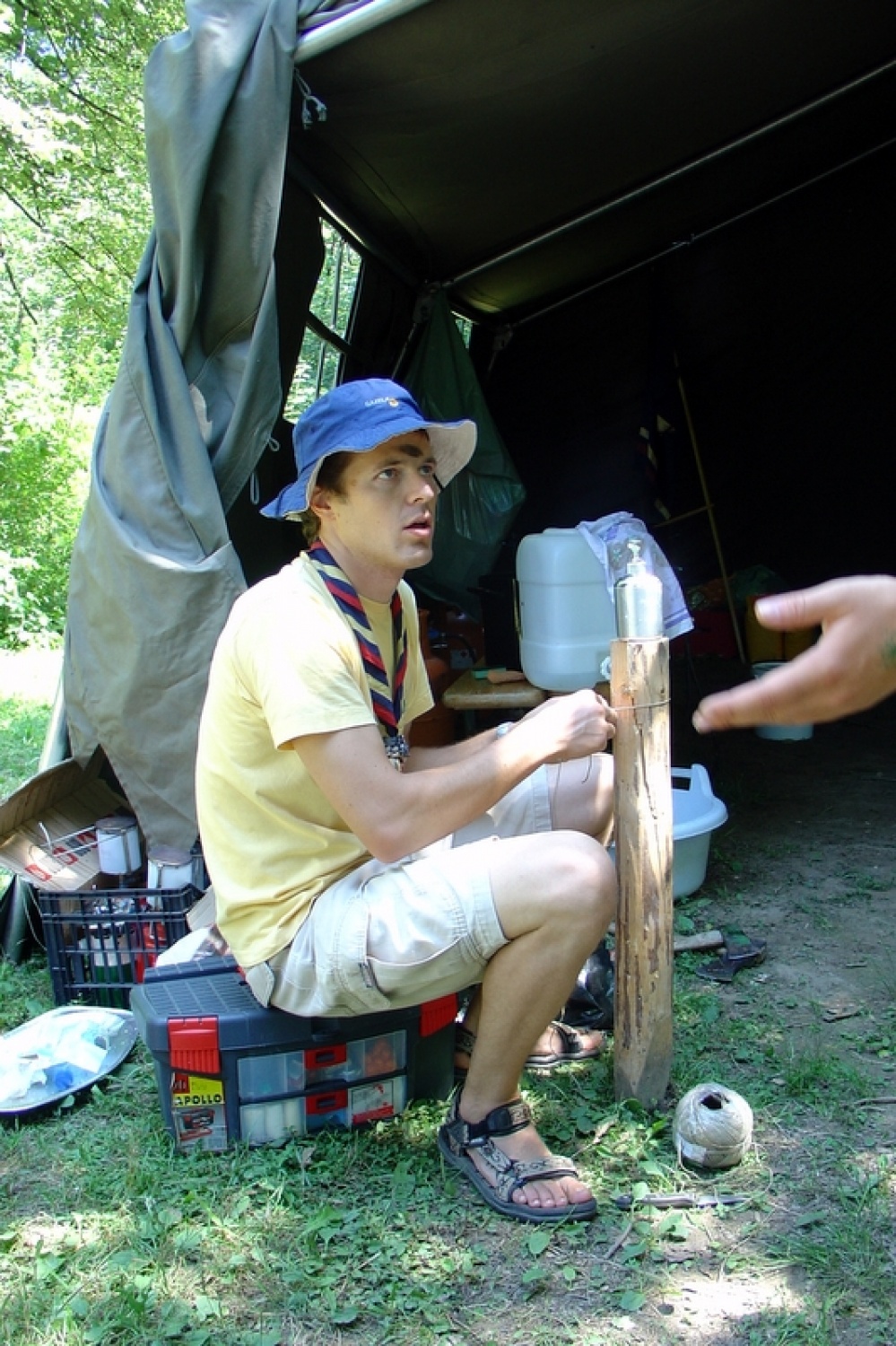 Več kot 60 članov Triglavskega stega se nas je prejšnjo nedeljo, po koncu Kvajdeja zbralo na Suhi pri Predosljah, kjer smo na skupnem taboru štiri dni praznovali 15 let delovanja našega stega.