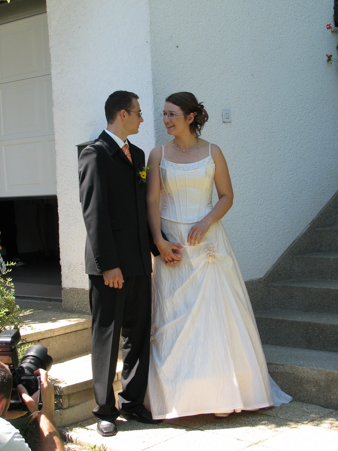 Slike s poroke Kristijana in Alenke Bratuša