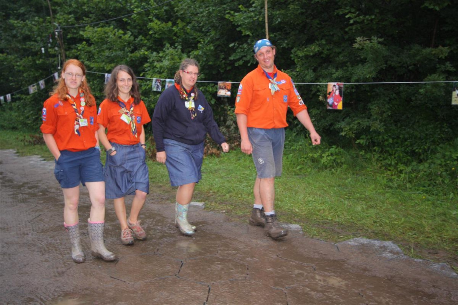 Jamboree 2008 - nedelja jutro in dež