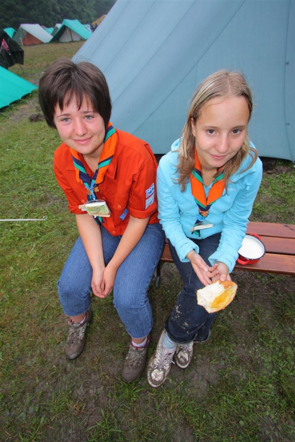 Jamboree 2008 - nedelja jutro in dež