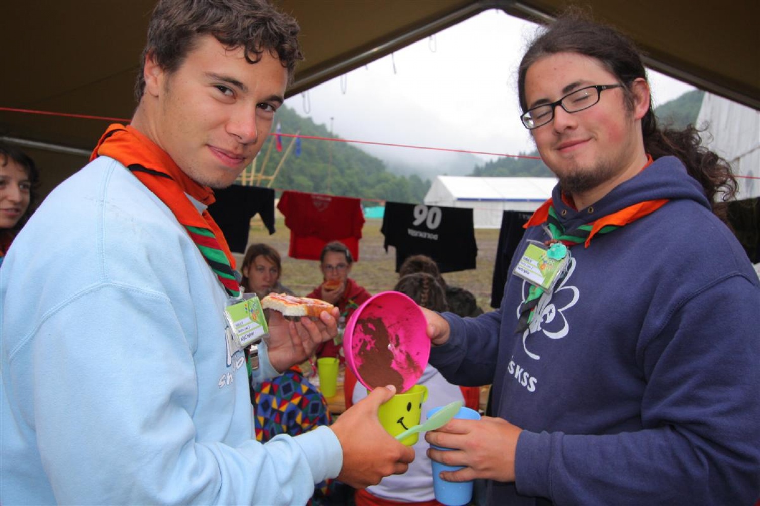 Jamboree 2008 - nedelja jutro in dež