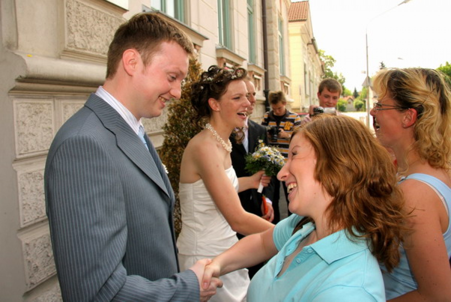 Nekaj slikovnih vtisov z dogajanja na poročni dan