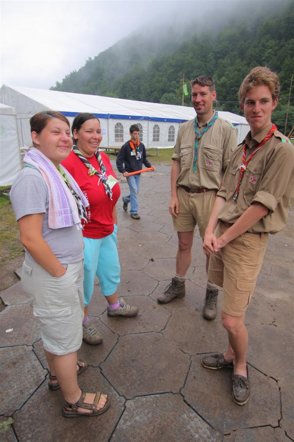 Jamboree 2008 - nedelja jutro in dež