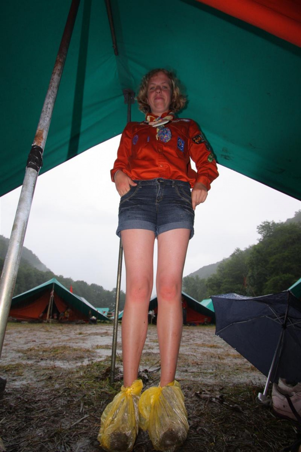 Jamboree 2008 - nedelja jutro in dež